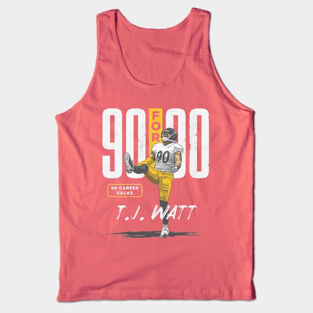 T.J. Watt Pittsburgh 90 For 90 Tank Top by ClarityMacaws